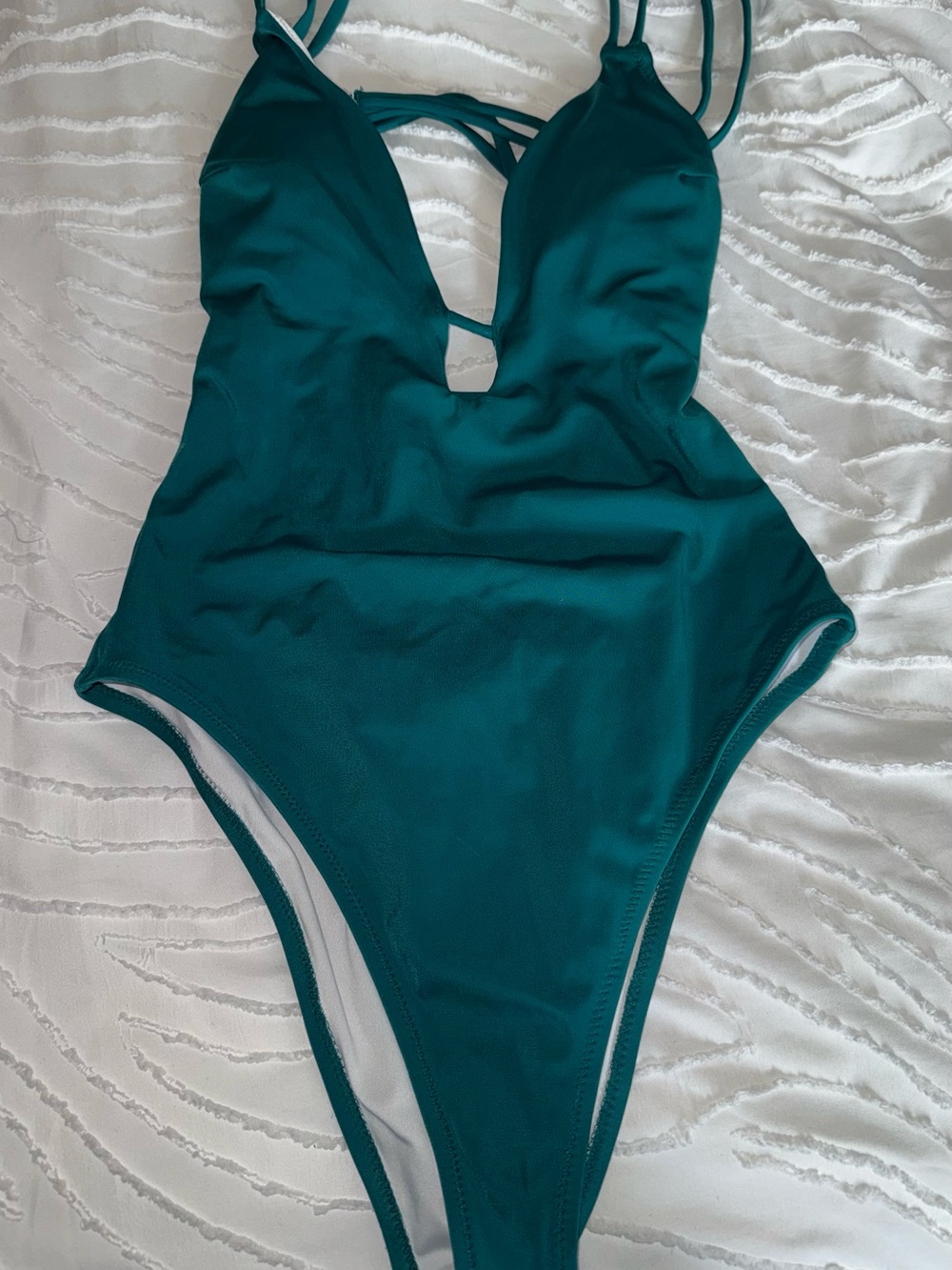 Shade & Shore Teal Green One-Piece Swimsuit